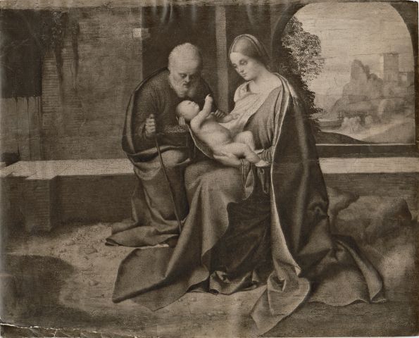 Henry Dixon and Son — Giorgione - sec. XVI - Sacra Famiglia — insieme